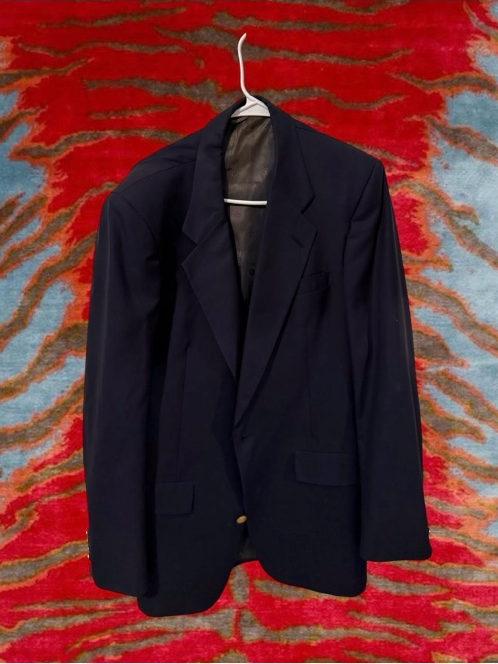 Dior Men's Dark Navy Single-Breasted Blazer